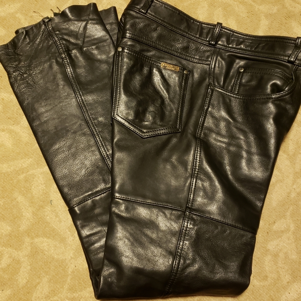 Vintage Harley Davidson Leather Pants NWOT
